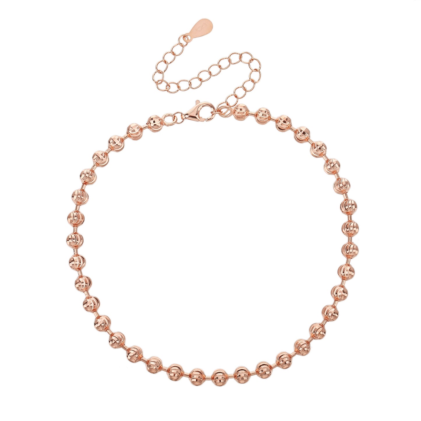ARAD – Silver 925, Rose Gold Plated, Laser-Cut Beads