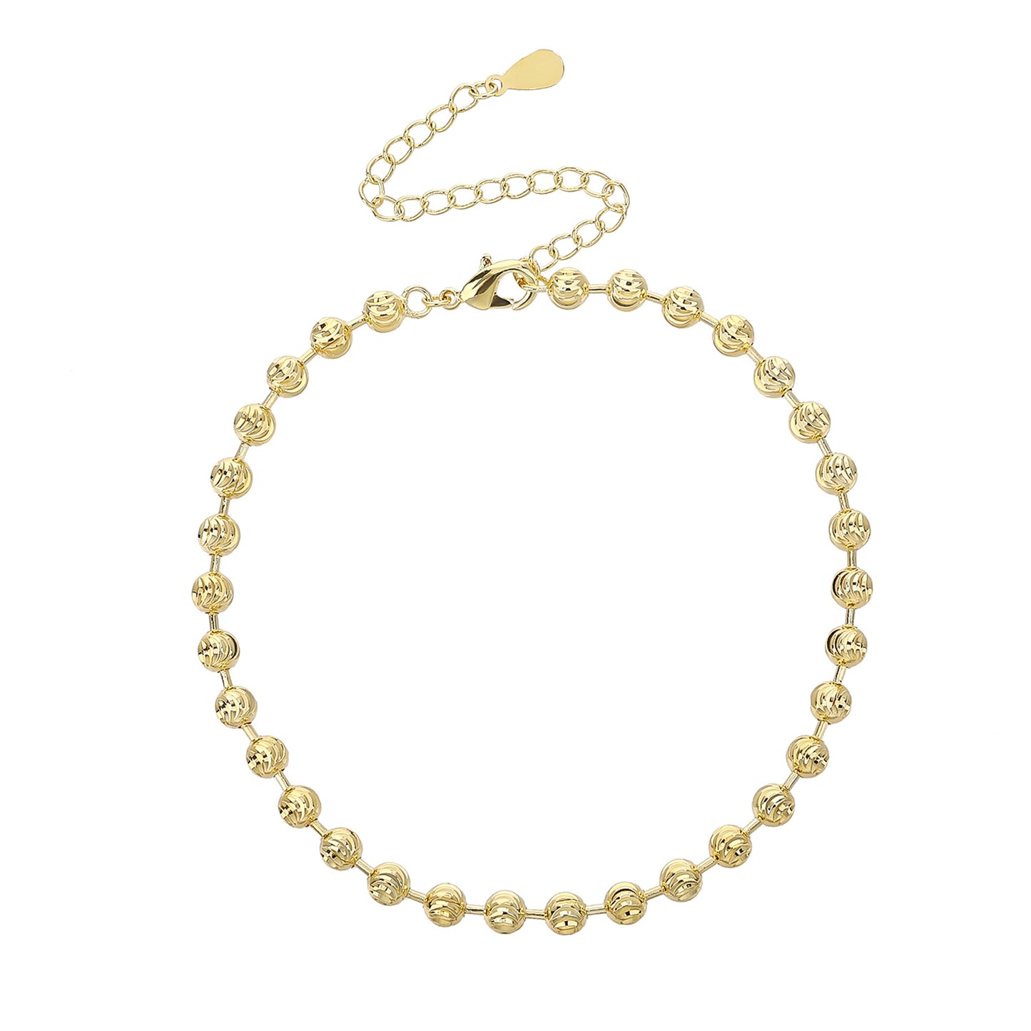 LEVI – Silver 925, Gold Plated, Laser-Cut Beads
