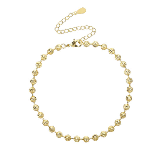 LEVI – Silver 925, Gold Plated, Laser-Cut Beads