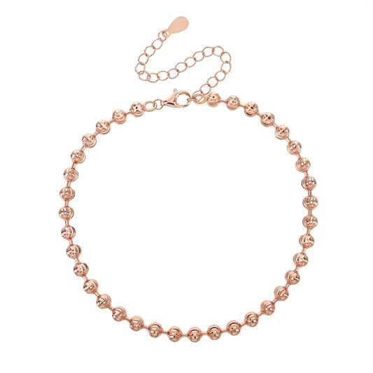 ARAD – Silver 925, Rose Gold Plated, Laser-Cut Beads