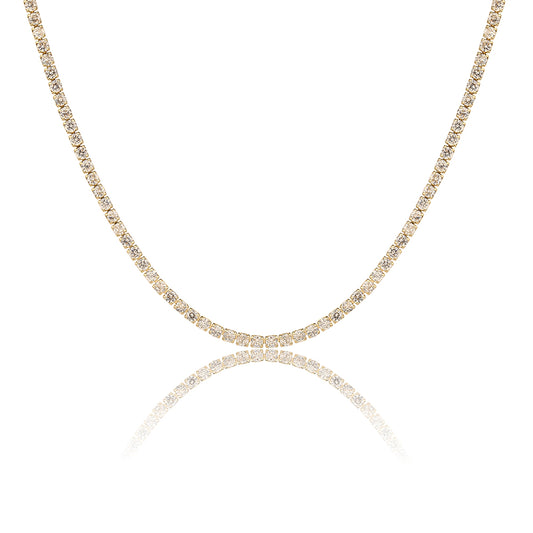 HILLEL – Brass, 14K Gold Plated Tennis, Zirconia