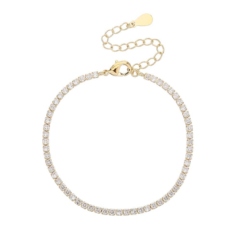 ORI – Brass, 14K Gold Plated Tennis, Zirconia