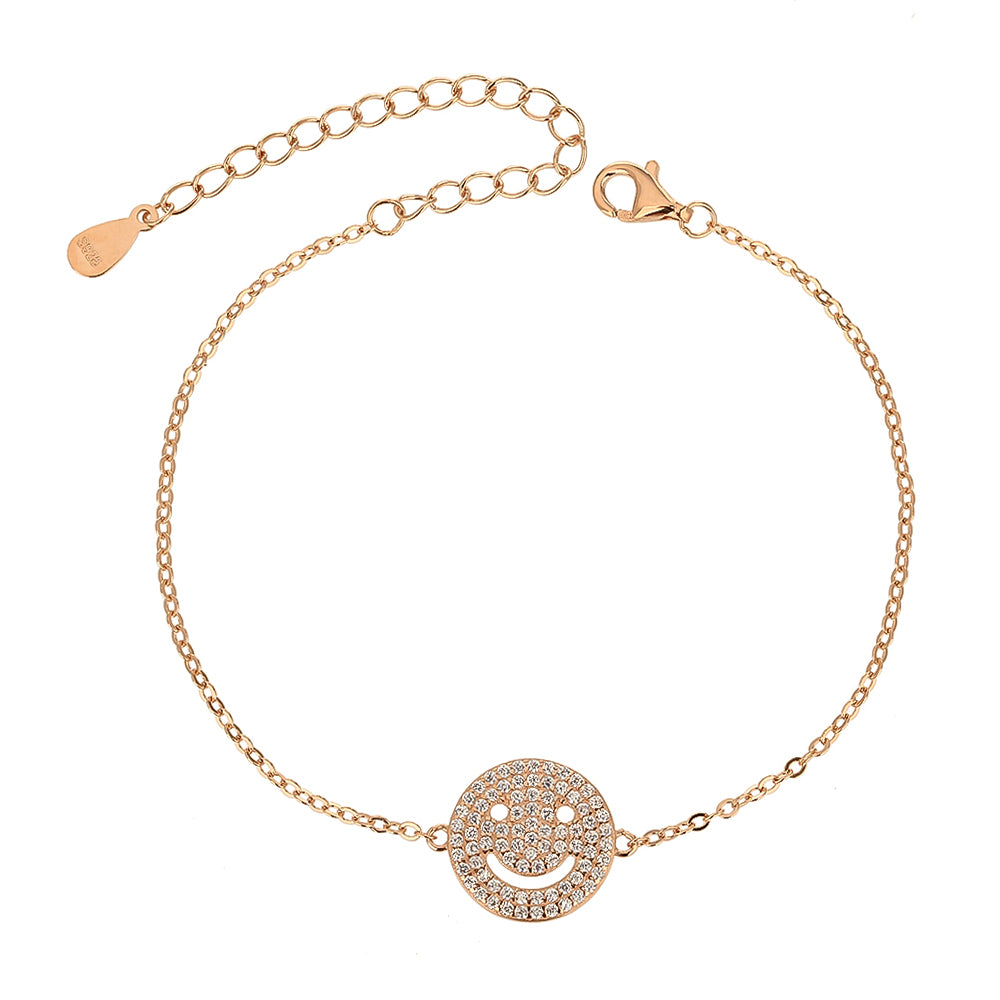 DEKEL – Silver 925, Rose Gold Plated Medallion Bracelet