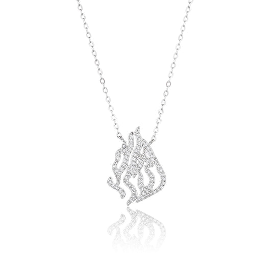 NOACH – Necklace – Italian 925 Silver Coated in Rose Gold & Zirconia