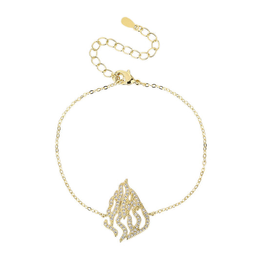 NADAV – Bracelet – Brass Coated in 14K Gold & Zirconia