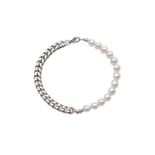 AMIR – Stainless Steel & Pearls