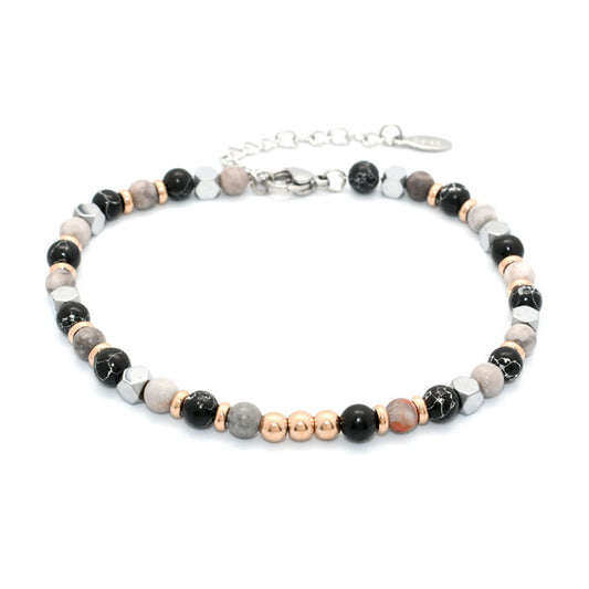 RON – Stone Beads & Stainless Steel