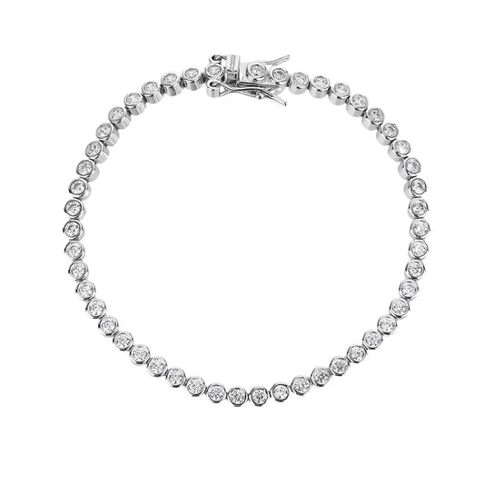 LEON – Silver 925, Rose Gold Plated Bracelet, 5A Zirconia