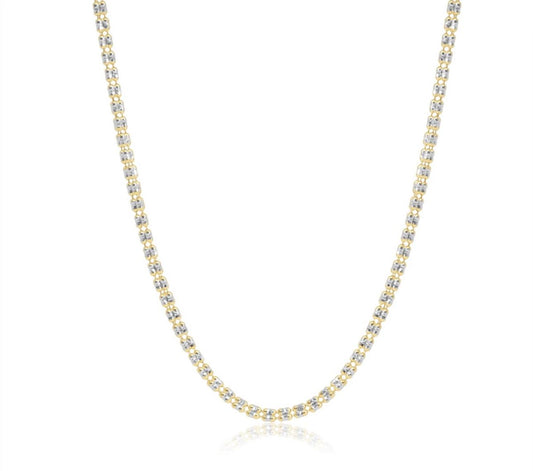 ITZHAK – Silver 925 Ice Chain (3 Rows, Laser‑Cut)